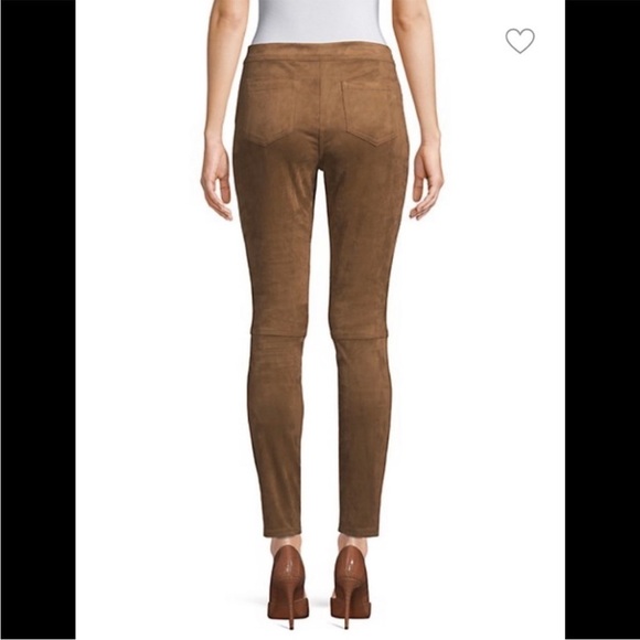 NWT Max Studio Elastic Waist Faux Suede Pants - Picture 3 of 8